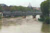 vista del Tevere e Ponte Sisto durante i lavori di ristrutturazione ripresi da Ponte Garibaldi  - Aprile 1999